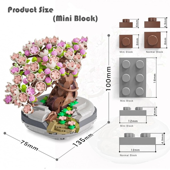 LOZ MINI BRICKS ⭐️ cherry blossom tree puzzle - Picture 6 of 6